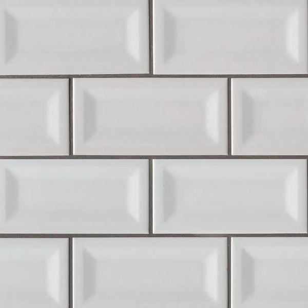 Gray Glossy Subway Tile 3x6 Ceramic Mosaics 3