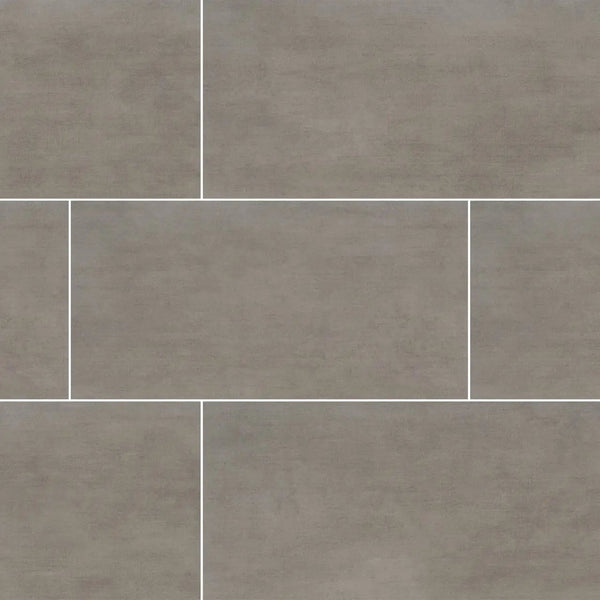 Gridscale Concrete Matte Ceramic Tiles 12x24