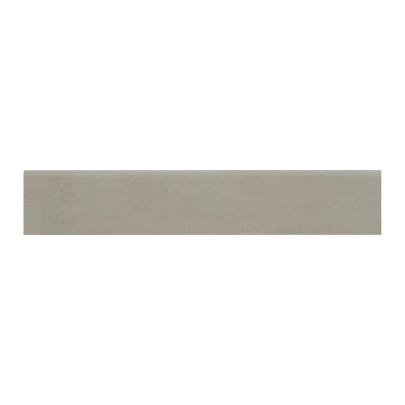 Gridscale Gris Matte Bullnose Ceramic Moldings 3x18 close up