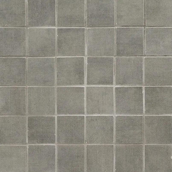 Gridscale Graphite Matte Ceramic Mosaics 2x2