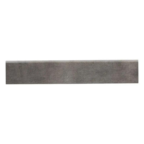 Gridscale Graphite Matte Bullnose Ceramic Moldings 3x18