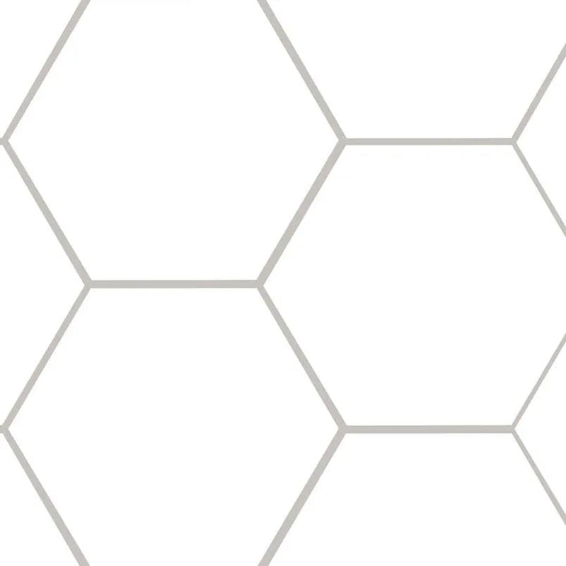 Hexley Ecru Hexagon Tile Matte Porcelain 9x10.5 close up
