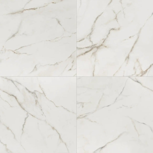 Kaya Calacatta Lucca Matte Marble Look Porcelain Tiles 24x24