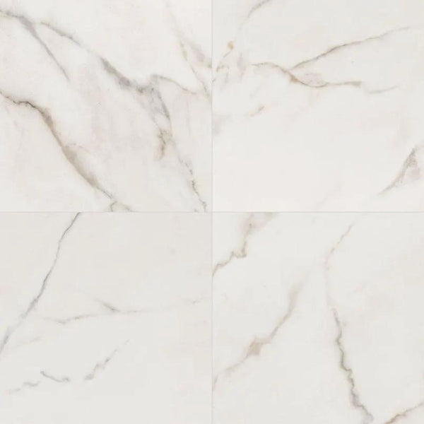 Kaya Calacatta Lucca Polished Marble Look Porcelain Tiles 24x24