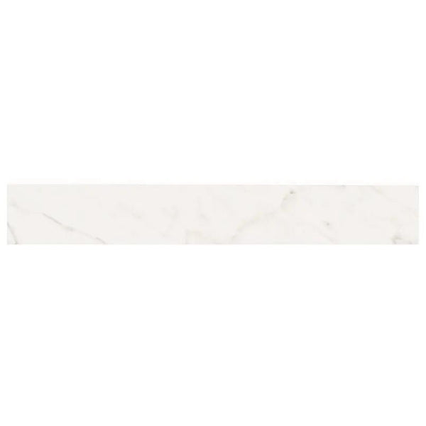Kaya Calacatta Lucca Matte Bullnose Marble Look Porcelain Moldings 3x24