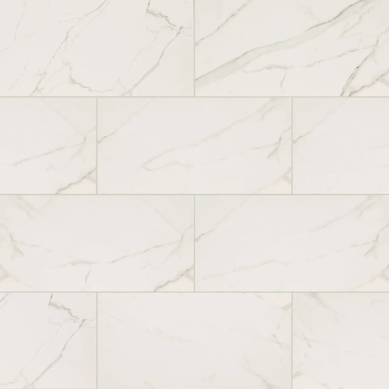 Kaya Calacatta Venato Matte Marble Look Porcelain Tiles 12x24 close up