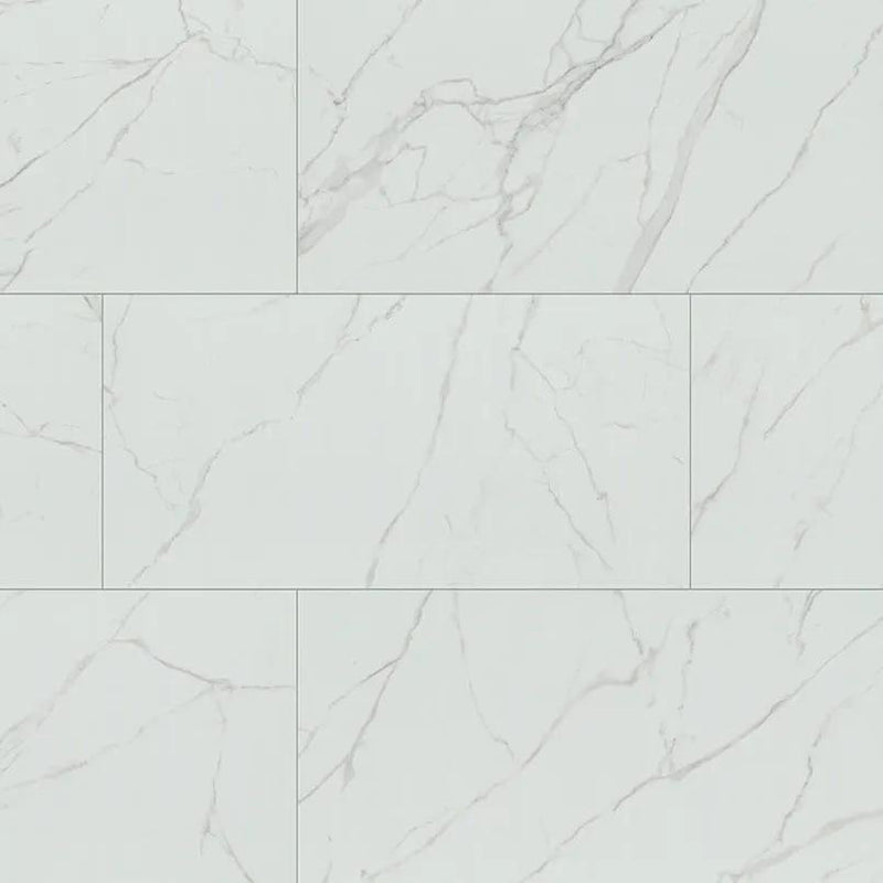 Kaya Calacatta Venato Matte Marble Look Porcelain Tiles 12x24 close up