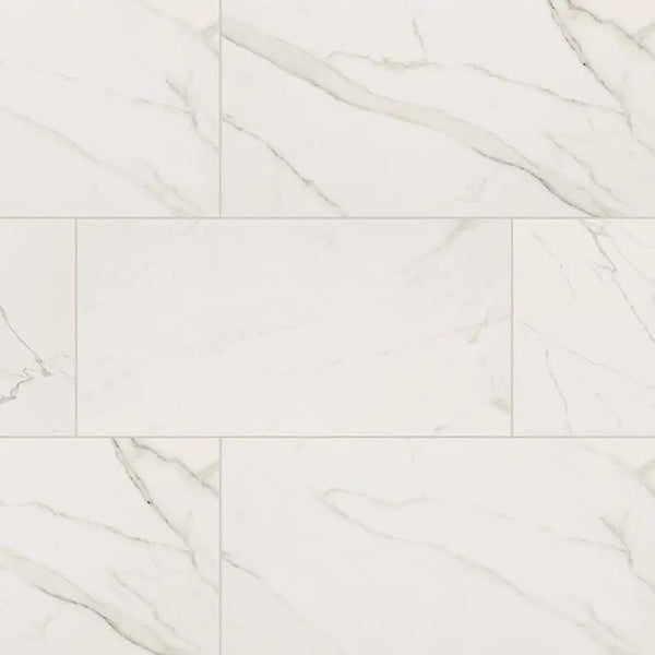 Kaya Calacatta Venato Polished Marble Look Porcelain Tiles 24x48
