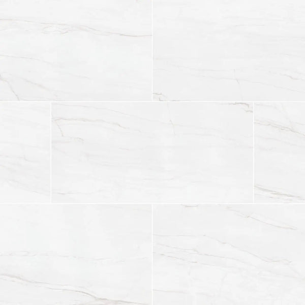 Kaya Zermatta Blanca Matte Porcelain Tiles 12x24
