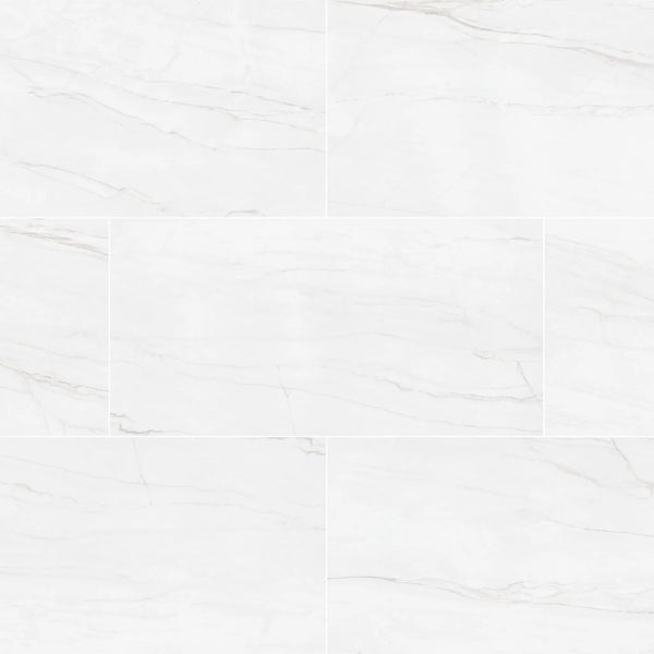 Kaya Zermatta Blanca Polished Porcelain Tiles 12x24
