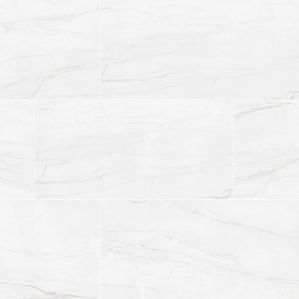 Kaya Zermatta Blanca Matte Porcelain Tiles 24x48