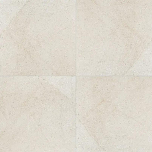 Livingstyle Cream Matte Limestone Look Porcelain Tiles 24x24