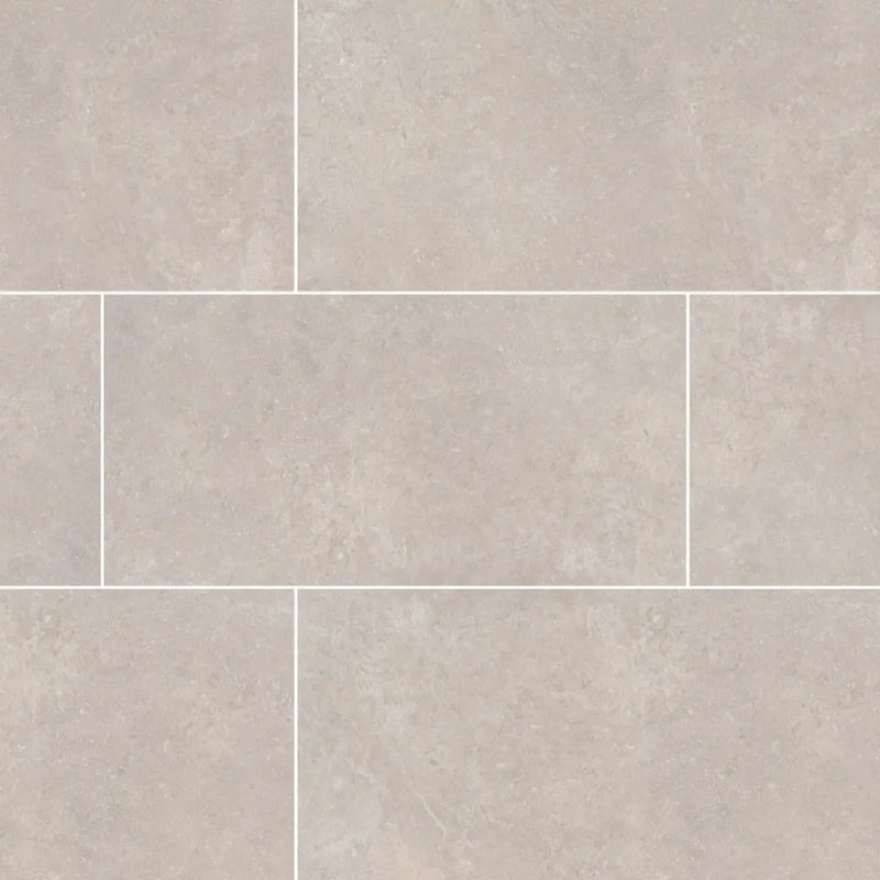 Livingstyle Pearl Matte Limestone Look Porcelain Tiles 18x36 by MSI Surfaces