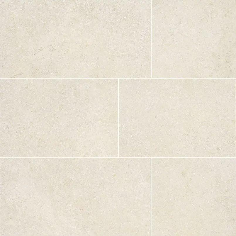 Livingstyle Pearl Matte Limestone Look Porcelain Tiles 18x36 by MSI Surfaces
