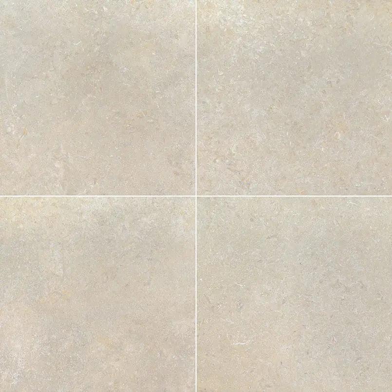 Livingstyle Pearl Matte Limestone Look Porcelain Tiles 24x24 by MSI Surfaces