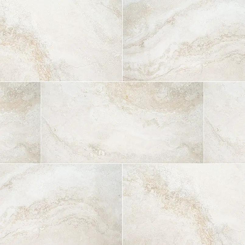 Livingstyle Travertino Matte Travertine Look Porcelain Tiles 18x36 close up