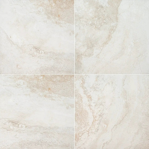 Livingstyle Travertino Matte Travertine Look Porcelain Tiles 24x24