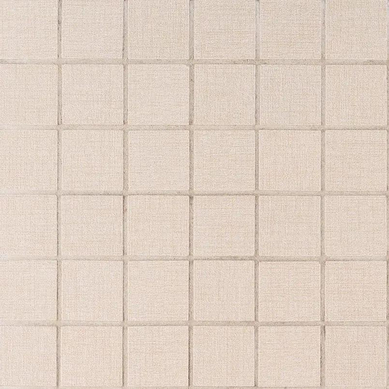 Loft Glacier Matte Fabric Look Porcelain Mosaics 2x2 by MSI Surfaces
