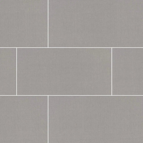 Loft Gris Matte Fabric Look Porcelain Tiles 12x24