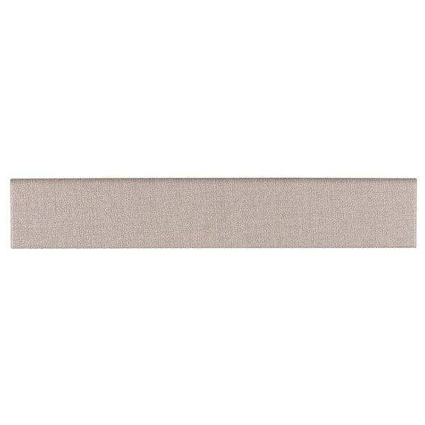 Loft Gris Matte Bullnose Fabric Look Porcelain Moldings 3x18