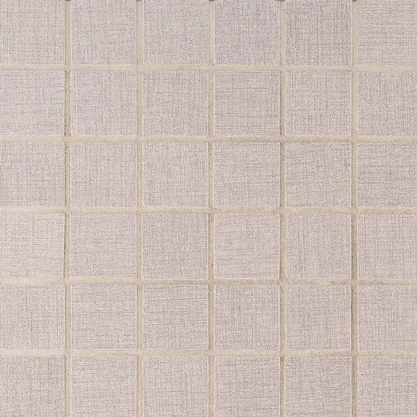 Loft Gris Matte Fabric Look Porcelain Mosaics 2x2