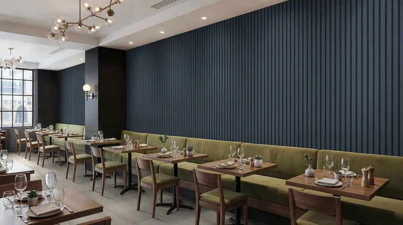 Malahari Greige Lappato Porcelain Tiles 12x24 in a finished room