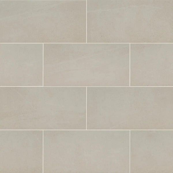 Traktion Maven Ivory Matte Limestone Look Porcelain Tiles 12x24