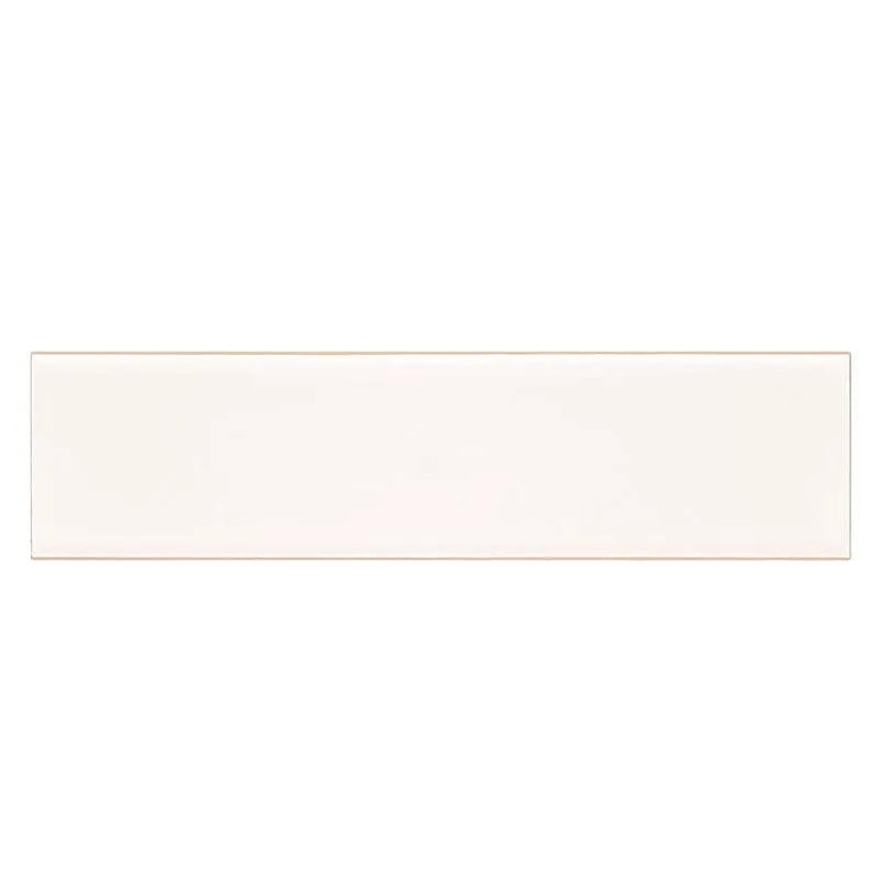 White 2x8 Glossy Bullnose Porcelain Moldings by MSI Surfaces