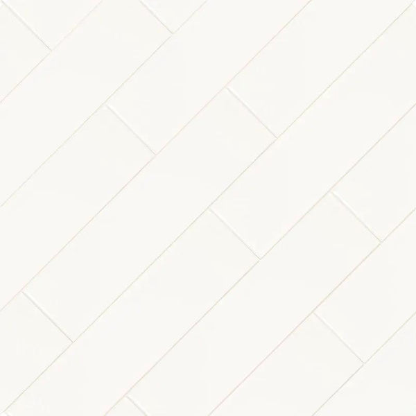 White 2x8 Glossy Bullnose Porcelain Moldings 4x16, photo 2 of 5