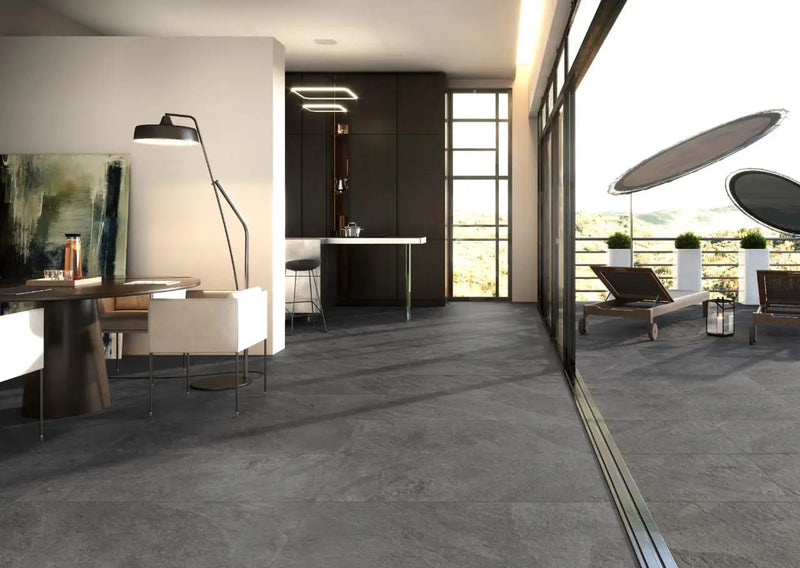 Legions Midnight Montage Matte Porcelain Mosaics 2x2 by MSI Surfaces