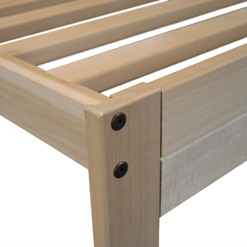 Twin XL Solid Wood Wood Platform bed Frame - Made in USA by HomePacific