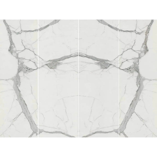Montblanc Statuario Polished Porcelain Tiles 31.5x94.5