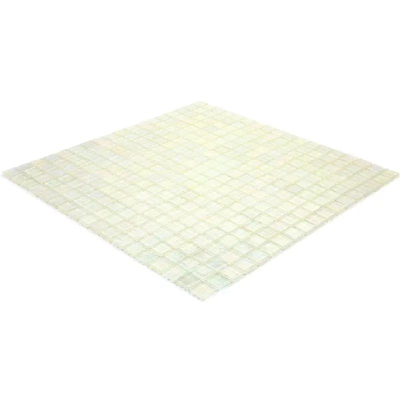 Rainbow White 12x12 Glossy Uniform Square Glass Mosaic Tile (20 pack, 18.69 sq ft/case) by Apollo Tile