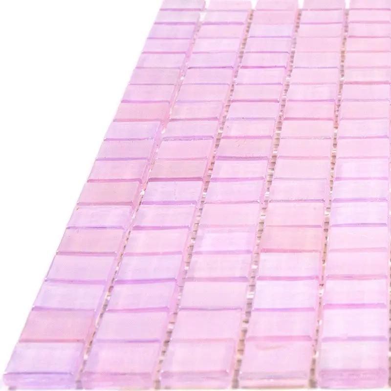 Pale Pink 12x12 Glossy Uniform Square Glass Mosaic Tile (20 pack, 18.69 sq ft/case) by Apollo Tile