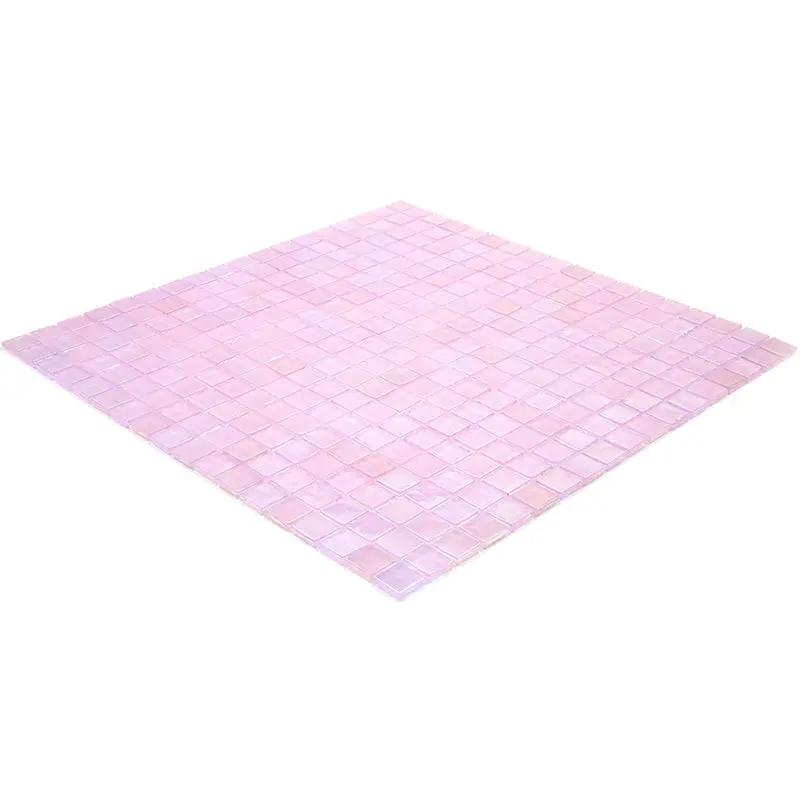 Pale Pink 12x12 Glossy Uniform Square Glass Mosaic Tile (20 pack, 18.69 sq ft/case) by Apollo Tile
