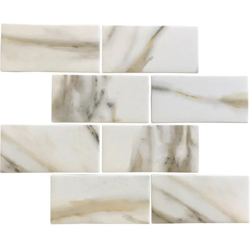 Chiffon White 12x12 Matte Brick Recycled Glass Mosaic Tile (10 pack, 9.18 sq ft/case) by Apollo Tile