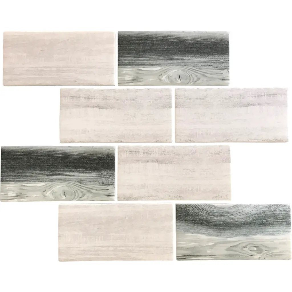 Gray Beige 12x12 Matte Brick Recycled Glass Mosaic Tile (10 pack, 9.18 sq ft/case) by Apollo Tile