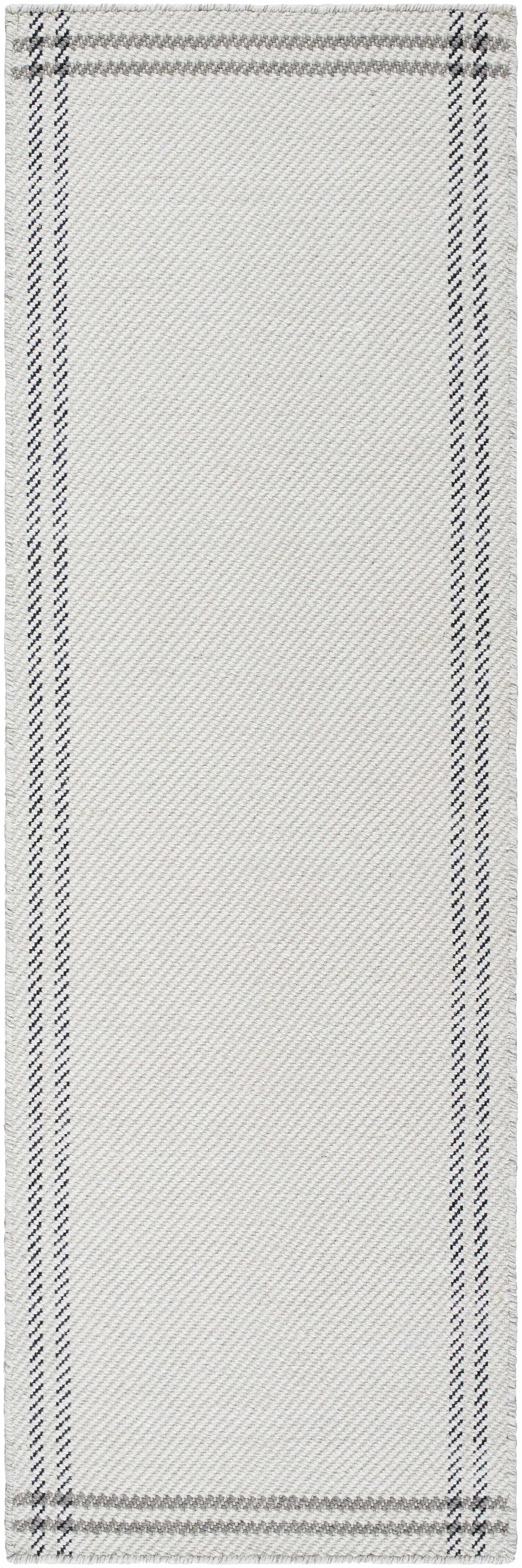 Nimue Cream & Charcoal Bordered Area Rug - Clearance, photo 8 of 9