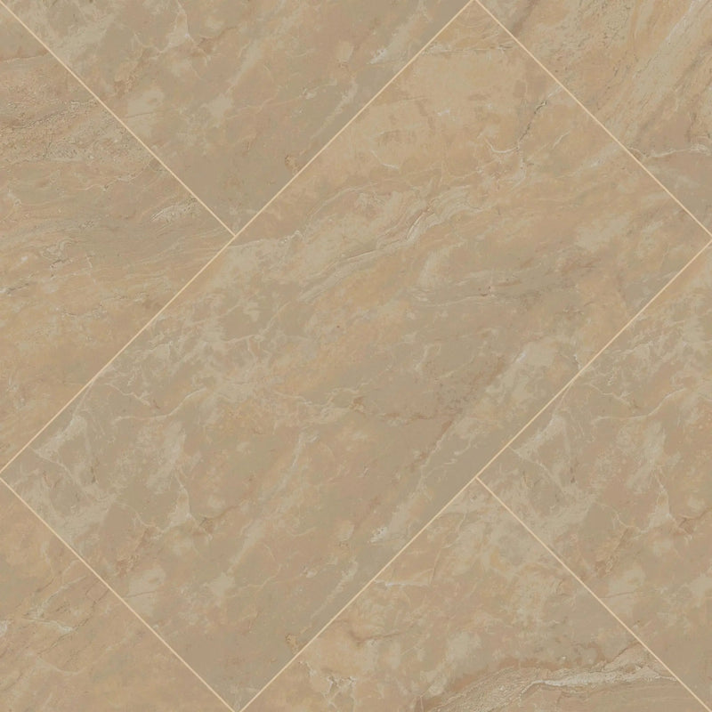 Onyx Sand Polished Bullnose Porcelain Moldings 3x18 angled view
