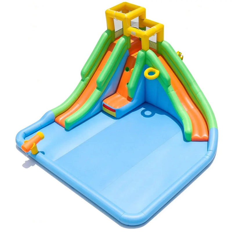 Inflatable Water Slide with Double Slides and Splash Pool by DirectDeals