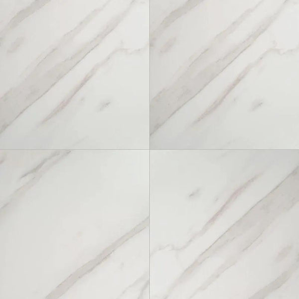 Pietra Calacatta Polished Marble Look Porcelain Tiles 24x24