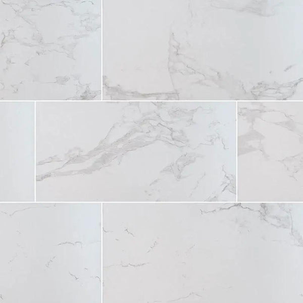 Praia Carrara Matte Porcelain Tiles 24x48