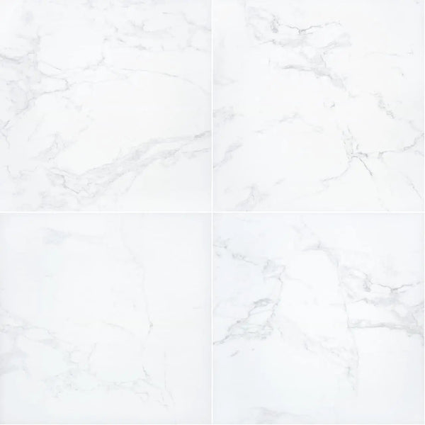 Praia Carrara Matte Bullnose Porcelain Moldings 3x24