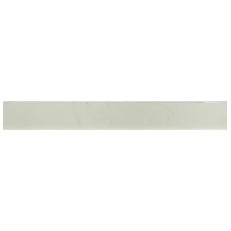 Praia Carrara Polished Bullnose Porcelain Moldings 3x24 close up