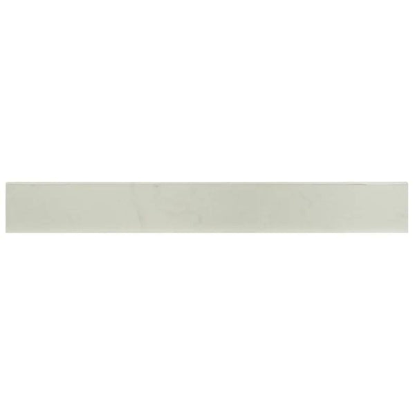 Praia Carrara Polished Bullnose Porcelain Moldings 3x24