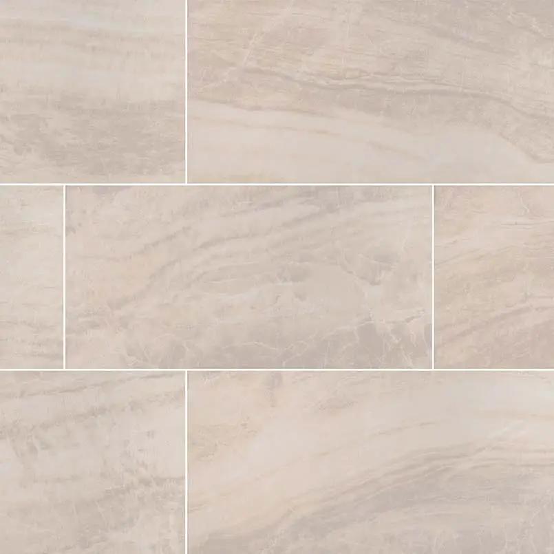 Praia Crema Matte Porcelain Tiles 12x24 by MSI Surfaces