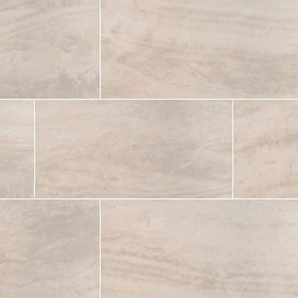 Praia Crema Matte Porcelain Tiles 24x48