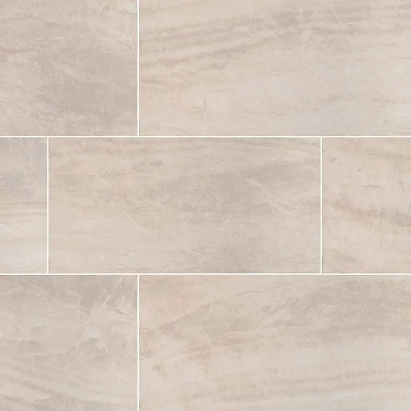 Praia Crema Polished Porcelain Tiles 24x48 close up