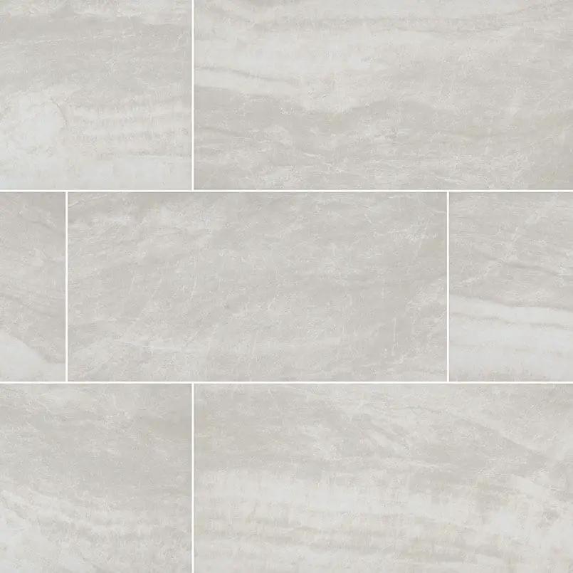 Praia Grey Polished Porcelain Tiles 12x24 close up