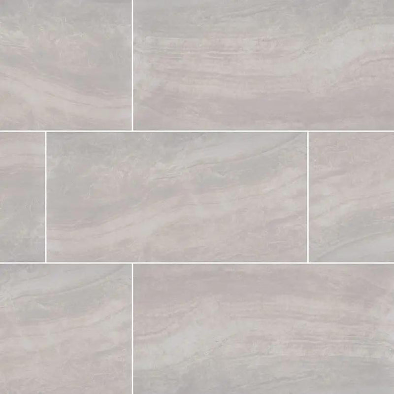 Praia Grey Matte Porcelain Tiles 24x48 close up